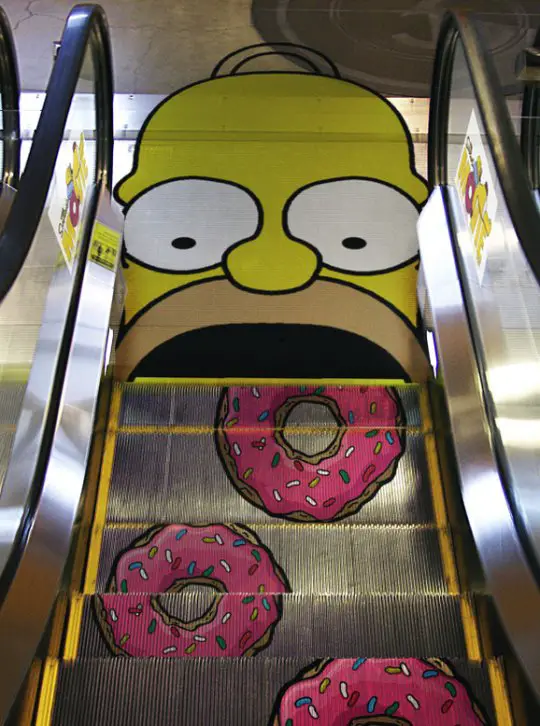 Homer Escalator Mmmm Donuts
